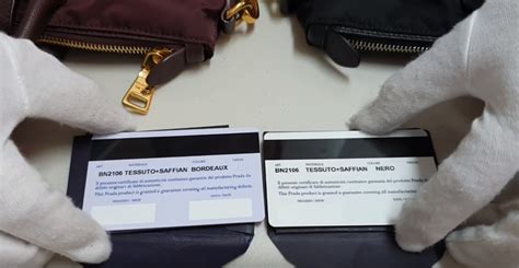 check prada authenticity card